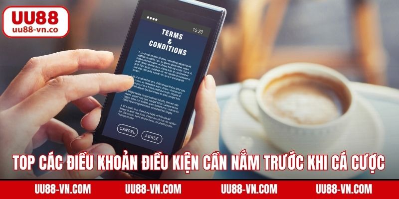Top các điều khoản điều kiện cần nắm trước khi cá cược UU88