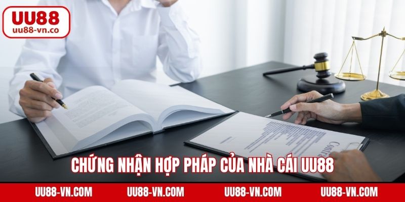 Giấy Phép 1 Chứng nhận hợp pháp của nhà cái UU88