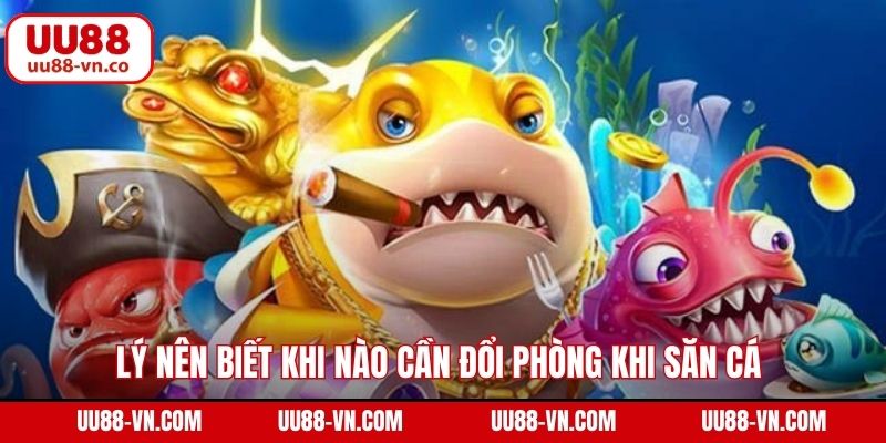 Lý nên biết khi nào cần đổi phòng khi săn cá 
