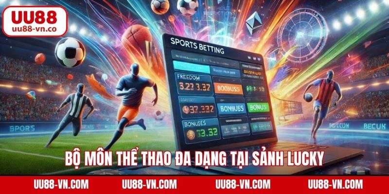 Bộ môn thể thao đa dạng tại sảnh Lucky